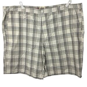 626 Blue Vintage‎ Plaid Chino Shorts Men Size 54 Cream multicolor